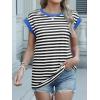 imageANRABESS Women Cap Sleeve Tops 2025 Trendy Summer Loose Fit Cute Basic T Shirts Business Dressy Casual Outfits ClothesBlack White Stripe
