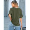 imageANRABESS Women Oversized T Shirts Short Sleeve Summer Casual Loose Top Basic Tee with PocketArmy Green