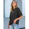 imageANRABESS Women Oversized T Shirts Short Sleeve Summer Casual Loose Top Basic Tee with PocketBlack