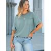 imageANRABESS Women Oversized T Shirts Short Sleeve Summer Casual Loose Top Basic Tee with PocketCadet Blue