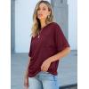 imageANRABESS Women Oversized T Shirts Short Sleeve Summer Casual Loose Top Basic Tee with PocketDeep Red