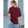 imageANRABESS Women Oversized T Shirts Short Sleeve Summer Casual Loose Top Basic Tee with PocketDeep Red