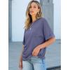 imageANRABESS Women Oversized T Shirts Short Sleeve Summer Casual Loose Top Basic Tee with PocketGray Blue