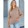 imageANRABESS Women Oversized T Shirts Short Sleeve Summer Casual Loose Top Basic Tee with PocketKhaki
