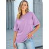 imageANRABESS Women Oversized T Shirts Short Sleeve Summer Casual Loose Top Basic Tee with PocketLight Purple