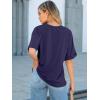 imageANRABESS Women Oversized T Shirts Short Sleeve Summer Casual Loose Top Basic Tee with PocketNavy Blue