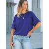 imageANRABESS Women Oversized T Shirts Short Sleeve Summer Casual Loose Top Basic Tee with PocketRoyal Blue