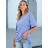 imageANRABESS Women Oversized T Shirts Short Sleeve Summer Casual Loose Top Basic Tee with PocketSky Blue