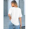 imageANRABESS Women Oversized T Shirts Short Sleeve Summer Casual Loose Top Basic Tee with PocketWhite