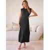 imageANRABESS Women Summer Casual Sleeveless Maxi Dress 2026 Crewneck Loose Split WrinkleFree Beach Travel Vacation Long SundressBlack