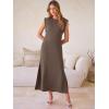 imageANRABESS Women Summer Casual Sleeveless Maxi Dress 2026 Crewneck Loose Split WrinkleFree Beach Travel Vacation Long SundressBrown