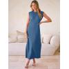 imageANRABESS Women Summer Casual Sleeveless Maxi Dress 2026 Crewneck Loose Split WrinkleFree Beach Travel Vacation Long SundressDeep Blue