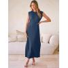 imageANRABESS Women Summer Casual Sleeveless Maxi Dress 2026 Crewneck Loose Split WrinkleFree Beach Travel Vacation Long SundressNavy Blue