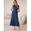 imageANRABESS Women Summer Casual Sleeveless Maxi Dress 2026 Crewneck Loose Split WrinkleFree Beach Travel Vacation Long SundressNavy Blue