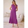 imageANRABESS Women Summer Casual Sleeveless Maxi Dress 2026 Crewneck Loose Split WrinkleFree Beach Travel Vacation Long SundressPurple Red