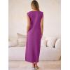 imageANRABESS Women Summer Casual Sleeveless Maxi Dress 2026 Crewneck Loose Split WrinkleFree Beach Travel Vacation Long SundressPurple Red