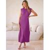 imageANRABESS Women Summer Casual Sleeveless Maxi Dress 2026 Crewneck Loose Split WrinkleFree Beach Travel Vacation Long SundressPurple Red