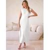 imageANRABESS Women Summer Casual Sleeveless Maxi Dress 2026 Crewneck Loose Split WrinkleFree Beach Travel Vacation Long SundressWhite