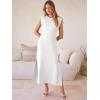 imageANRABESS Women Summer Casual Sleeveless Maxi Dress 2026 Crewneck Loose Split WrinkleFree Beach Travel Vacation Long SundressWhite