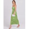 imageANRABESS Women Wedding Guest Maxi Dress Strapless Satin Tube Bodycon Backless Cocktail Formal Dresses 2025 FallLight Green