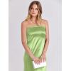 imageANRABESS Women Wedding Guest Maxi Dress Strapless Satin Tube Bodycon Backless Cocktail Formal Dresses 2025 FallLight Green