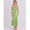 imageANRABESS Women Wedding Guest Maxi Dress Strapless Satin Tube Bodycon Backless Cocktail Formal Dresses 2025 FallLight Green