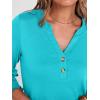 imageANRABESS Womens 34 Sleeve Blouses Dressy Casual Henley Shirts V Neck Work Business Tee Tops 2025 Fashion Vacation ClothesLake