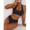 imageANRABESS Womens Bikini Sets Two Piece Swimsuits High Waisted Halter Twist Front Bathing Suit 2026 Summer Beach SwimwearBlack