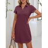 imageANRABESS Womens Casual Summer T Shirt Dress Short Sleeve V Neck Mini Shift Dresses 2025 Fashion Vacation Travel OutfitBurgundy