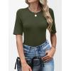 imageANRABESS Womens Half Sleeve Tops Crewneck Shirts Basic Fit Tee Trendy 2026 Spring Summer Business Casual TShirtsArmy Green
