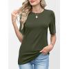imageANRABESS Womens Half Sleeve Tops Crewneck Shirts Basic Fit Tee Trendy 2026 Spring Summer Business Casual TShirtsArmy Green