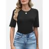 imageANRABESS Womens Half Sleeve Tops Crewneck Shirts Basic Fit Tee Trendy 2026 Spring Summer Business Casual TShirtsBlack