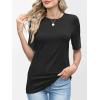 imageANRABESS Womens Half Sleeve Tops Crewneck Shirts Basic Fit Tee Trendy 2026 Spring Summer Business Casual TShirtsBlack