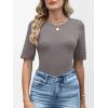 imageANRABESS Womens Half Sleeve Tops Crewneck Shirts Basic Fit Tee Trendy 2026 Spring Summer Business Casual TShirtsGray Taupe