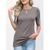 imageANRABESS Womens Half Sleeve Tops Crewneck Shirts Basic Fit Tee Trendy 2026 Spring Summer Business Casual TShirtsGray Taupe