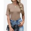 imageANRABESS Womens Half Sleeve Tops Crewneck Shirts Basic Fit Tee Trendy 2026 Spring Summer Business Casual TShirtsLight Khaki