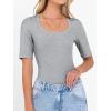 imageANRABESS Womens Half Sleeve Tops Scoop Neck Ribbed Knit Slim Fitted Basic Tee Shirts Summer 2025 Trendy Fall Casual ClothesGrey
