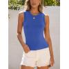 imageANRABESS Womens High Neck Tank Tops Stretchy Sleeveless Racerback Sexy Slim Fit Basic Tee Shirts Y2K Trendy Summer OutfitsBlue