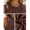 imageANRABESS Womens High Neck Tank Tops Stretchy Sleeveless Racerback Sexy Slim Fit Basic Tee Shirts Y2K Trendy Summer OutfitsDark Brown