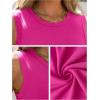 imageANRABESS Womens High Neck Tank Tops Stretchy Sleeveless Racerback Sexy Slim Fit Basic Tee Shirts Y2K Trendy Summer OutfitsHot Pink