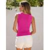 imageANRABESS Womens High Neck Tank Tops Stretchy Sleeveless Racerback Sexy Slim Fit Basic Tee Shirts Y2K Trendy Summer OutfitsHot Pink