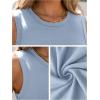 imageANRABESS Womens High Neck Tank Tops Stretchy Sleeveless Racerback Sexy Slim Fit Basic Tee Shirts Y2K Trendy Summer OutfitsLight Blue