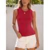 imageANRABESS Womens High Neck Tank Tops Stretchy Sleeveless Racerback Sexy Slim Fit Basic Tee Shirts Y2K Trendy Summer OutfitsRed