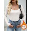 imageANRABESS Womens Long Sleeve Fleece Thermal Tops Square Neck Fitted Basic Thick Layering Shirt 2025 Fall Winter OutfitsBeige