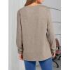 imageANRABESS Womens Long Sleeve T Shirts Split Side Tunic Tops 2025 Fall OutfitsLight Khaki