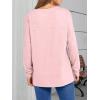 imageANRABESS Womens Long Sleeve T Shirts Split Side Tunic Tops 2025 Fall OutfitsPink