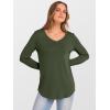 imageANRABESS Womens Long Sleeve Tunic Tops V Neck TShirts Casual Cute Basic Tee 2025 Fall Work Travel Loungewear OutfitsArmy Green