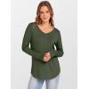 imageANRABESS Womens Long Sleeve Tunic Tops V Neck TShirts Casual Cute Basic Tee 2025 Fall Work Travel Loungewear OutfitsArmy Green