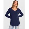imageANRABESS Womens Long Sleeve Tunic Tops V Neck TShirts Casual Cute Basic Tee 2025 Fall Work Travel Loungewear OutfitsNavy Blue