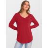 imageANRABESS Womens Long Sleeve Tunic Tops V Neck TShirts Casual Cute Basic Tee 2025 Fall Work Travel Loungewear OutfitsRed